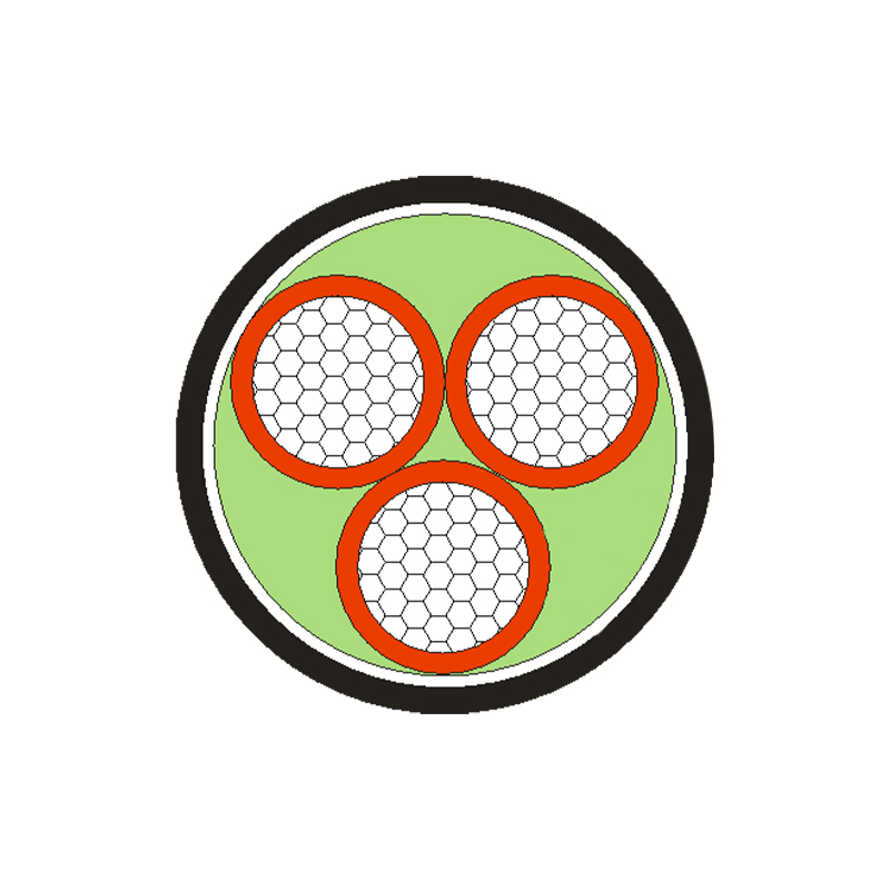 XLPE/PVC isolert strømkabel for merkespenning 0,6/1kV