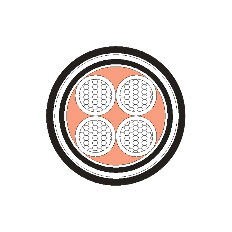 XLPE/PVC isolert strømkabel for merkespenning 0,6/1kV