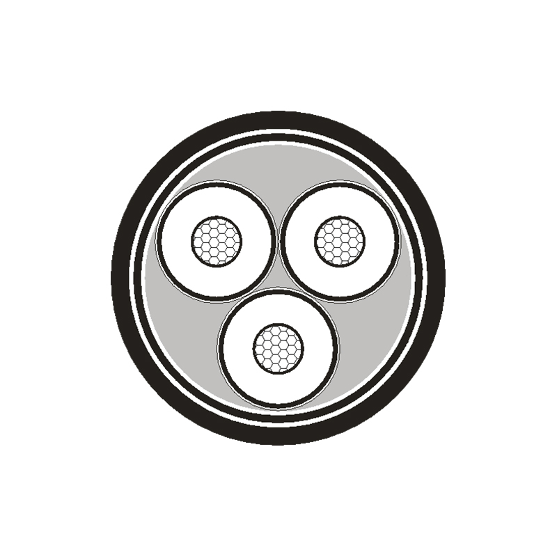 XLPE isolert strømkabel for merkespenning 3,6/6kV -26/35kV