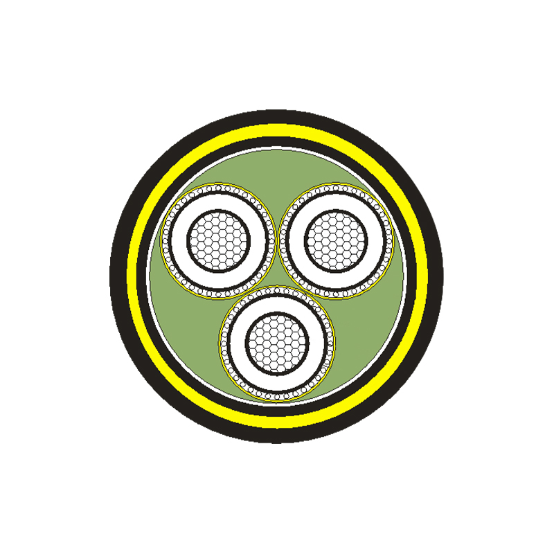 XLPE isolert strømkabel for merkespenning 3,6/6kV -26/35kV