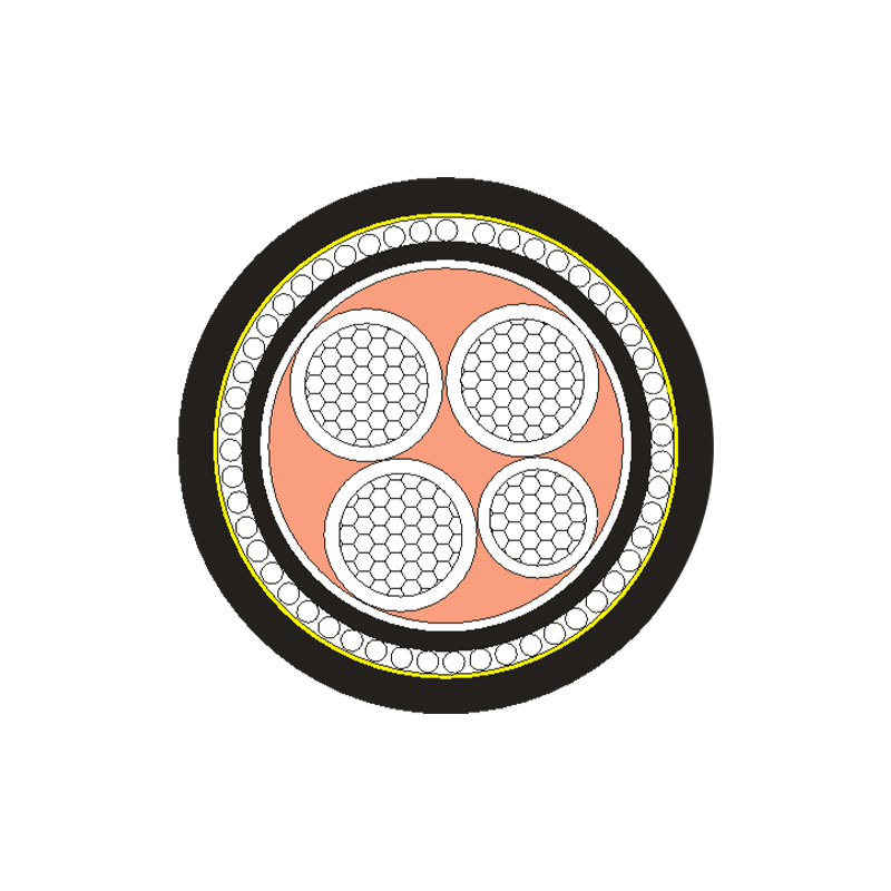 XLPE/PVC isolert strømkabel for merkespenning 0,6/1kV