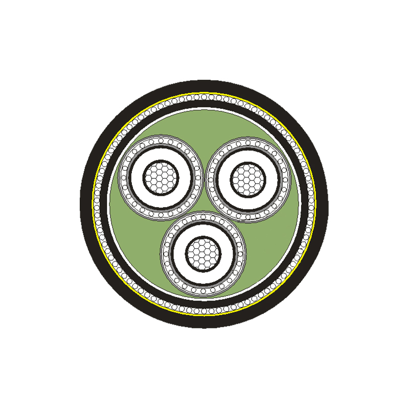 XLPE isolert strømkabel for merkespenning 3,6/6kV -26/35kV